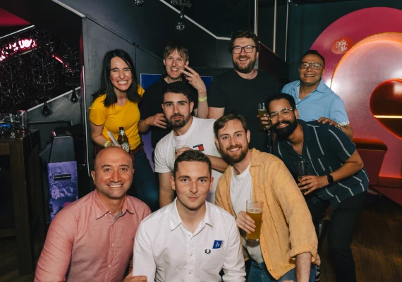 Team celebration at Rapid Global