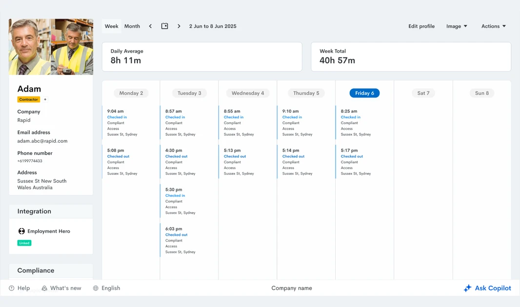 People dashboard preview