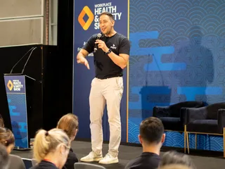 Rapid team member presenting at the Workplace Health & Safety Show