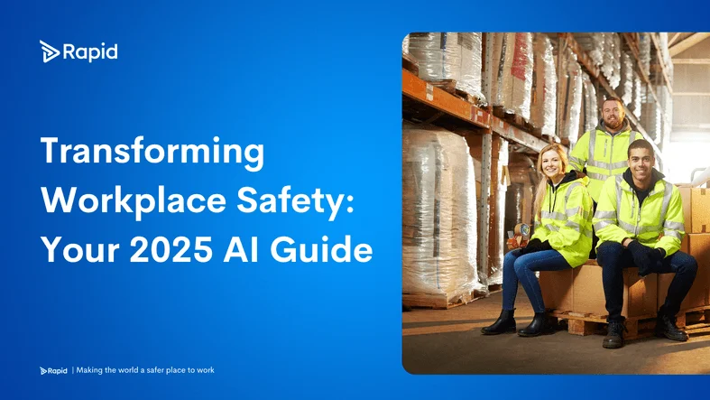 2025 AI Guide to Workplace Safety cover with warehouse workers