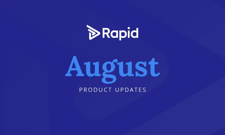 August 2025 product updates