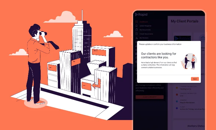Streamlined client and contractor connections with new Rapid B2B search feature