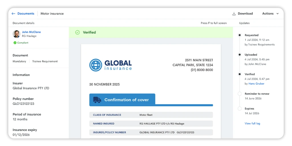rapidcheck for motor vehicle insurance