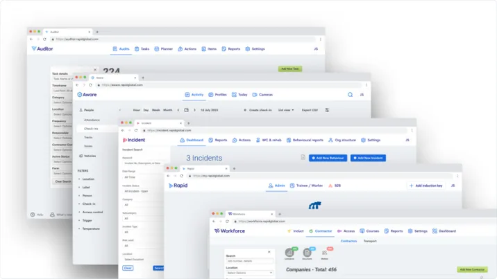 New header and footer for all Rapid modules