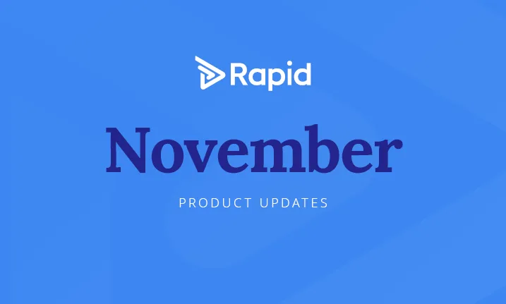 November 2025 product updates