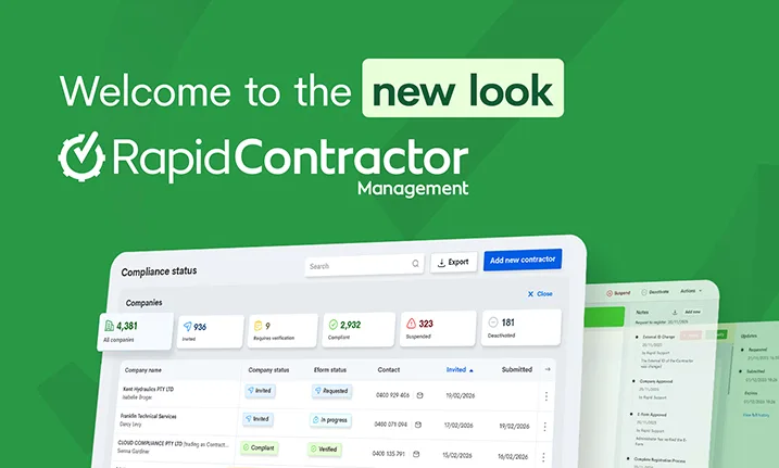 The upgraded Rapid Contractor Management is here!