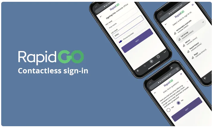 New interface unveiled for Rapid GO contactless visitor check-in system